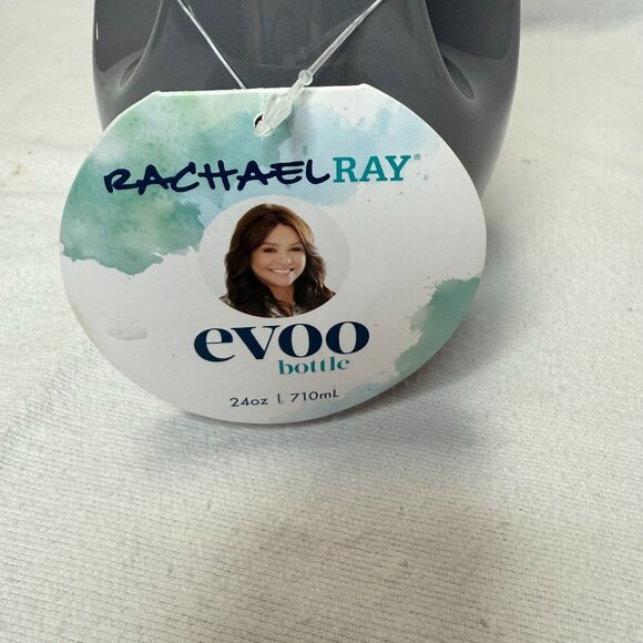 Rachael Ray 24oz Stoneware EVOO Dispenser Bottle Dark Gray NWT - Picture 5 of 6